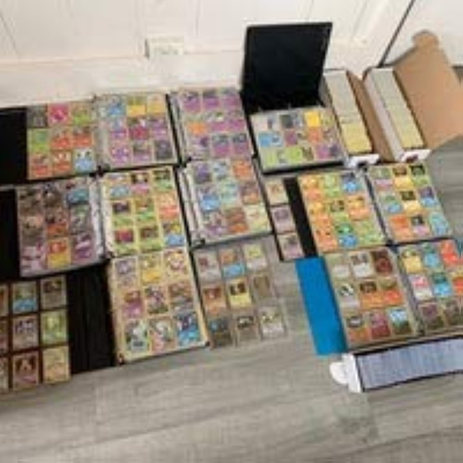 Cards sorted by type from the Pokémon 50-card assortment