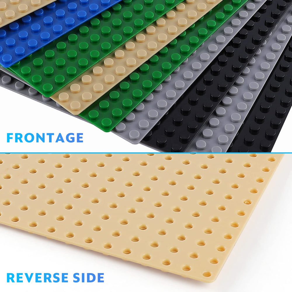 Pokiiulk baseplates on an activity table support collaborative play and learning