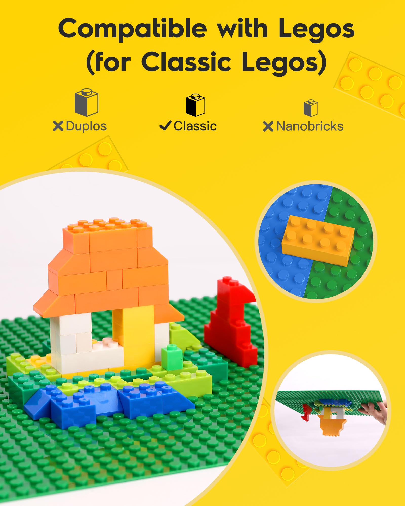 Pokiiulk baseplates stable foundation shown with sturdy builds