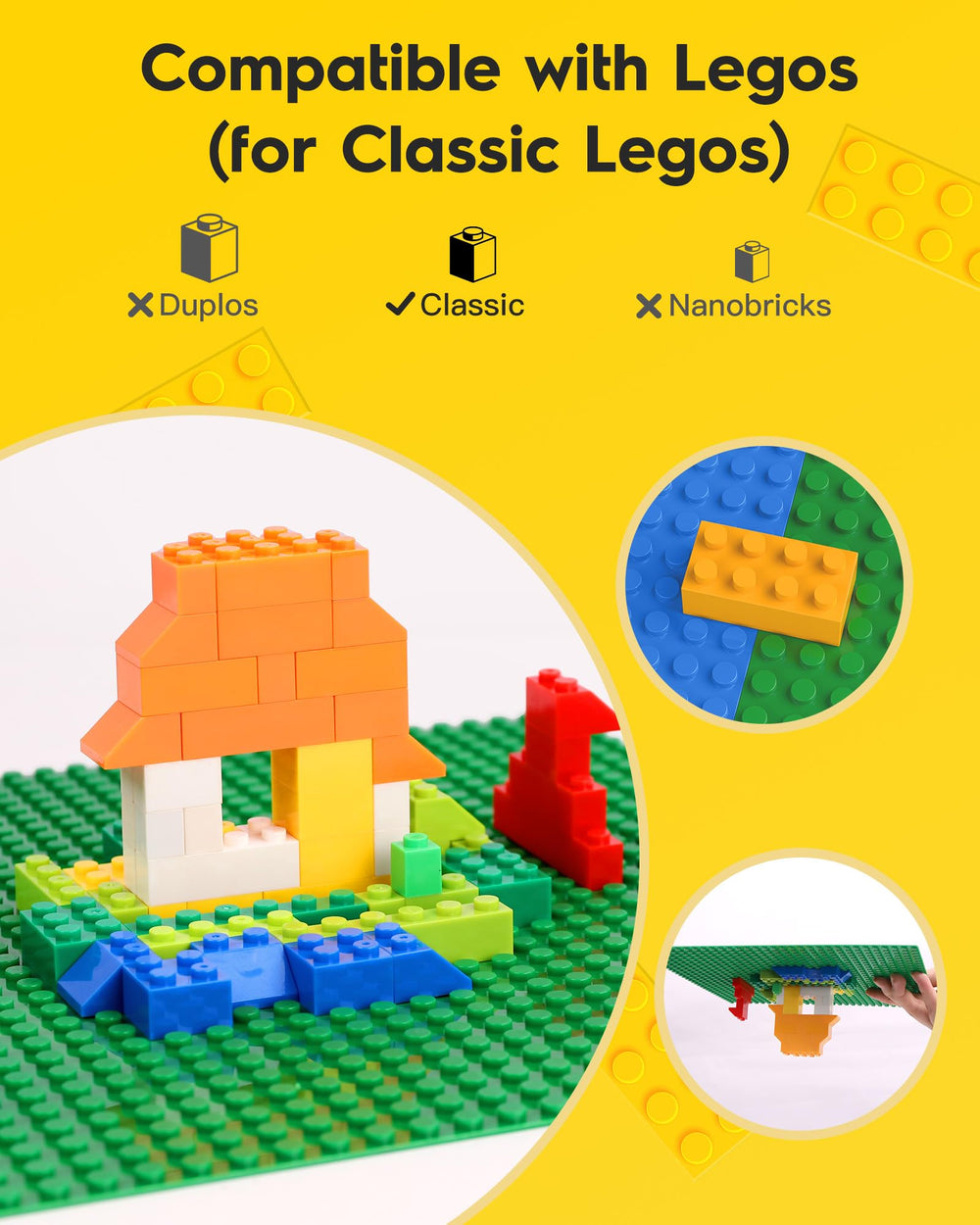 Pokiiulk baseplates stable foundation shown with sturdy builds