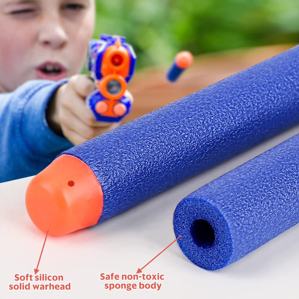 Pokiiulk rubberized tip offers gentle impact for family-friendly battles.
