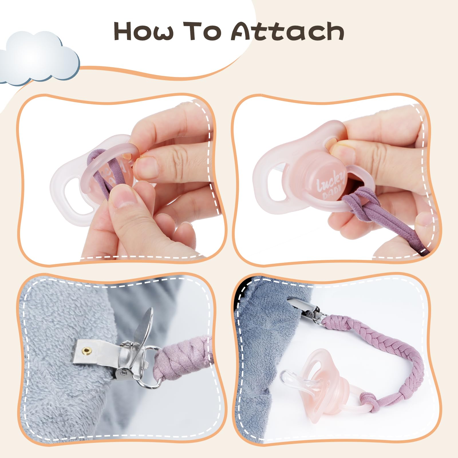 Pokipaw pacifier clip six-pack gift-ready packaging.