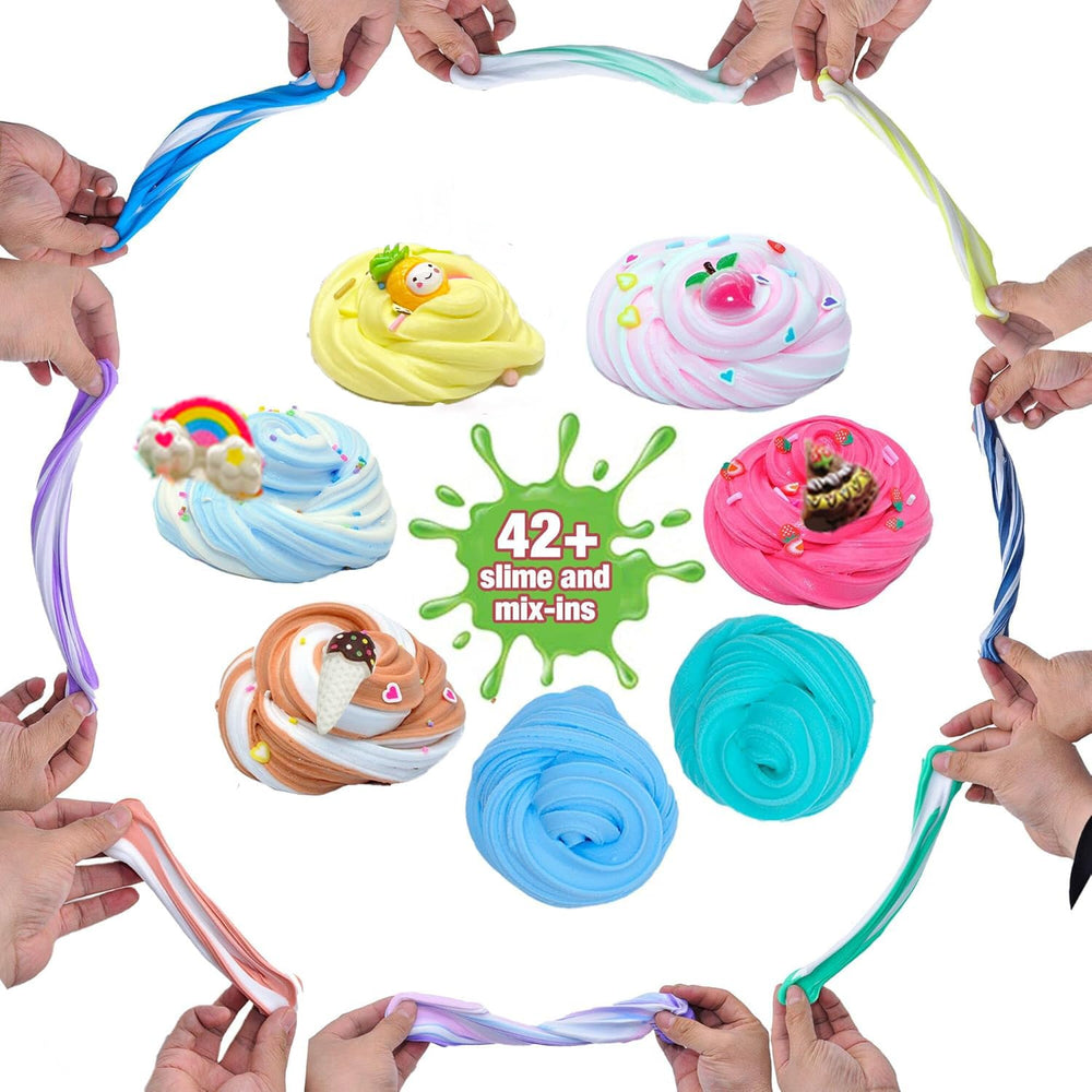 pokujyrt Butter Slime Kit toppings scene highlighting decorative sprinkles for customization