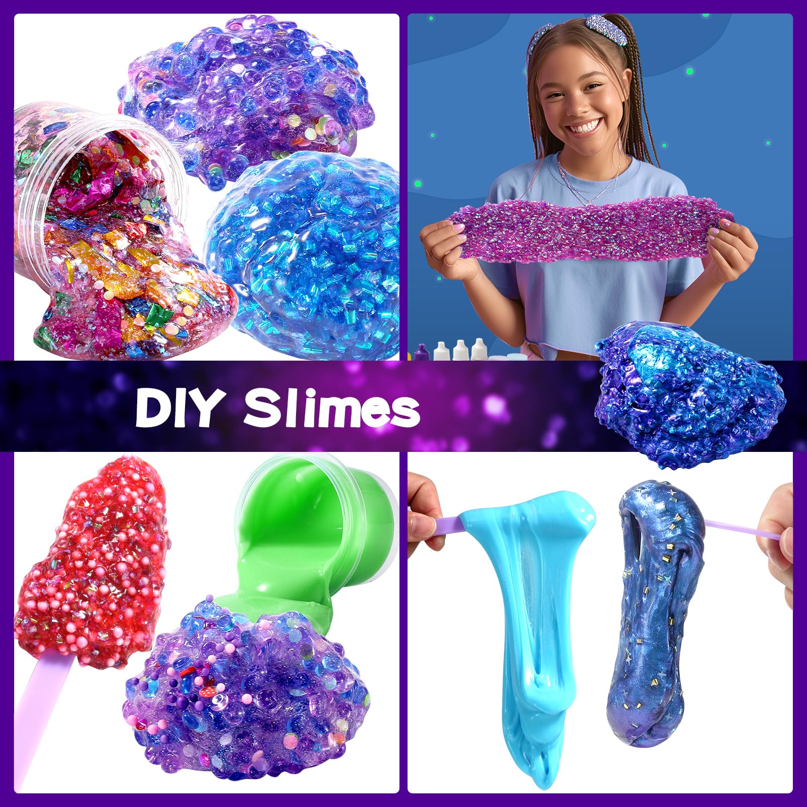 pokujyrt Slime Kit foam balls add fun texture to DIY slime projects
