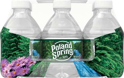 Poland Spring 12-pack exterior packaging suitable for travel and storage.