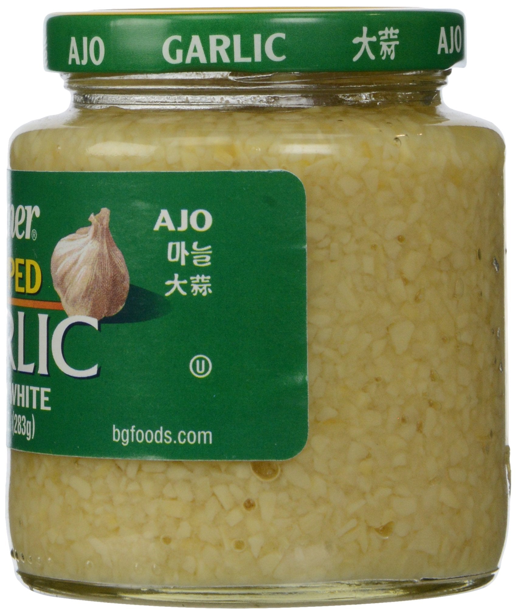 Polaner Garlic dash in sauce for easy flavor enhancement.