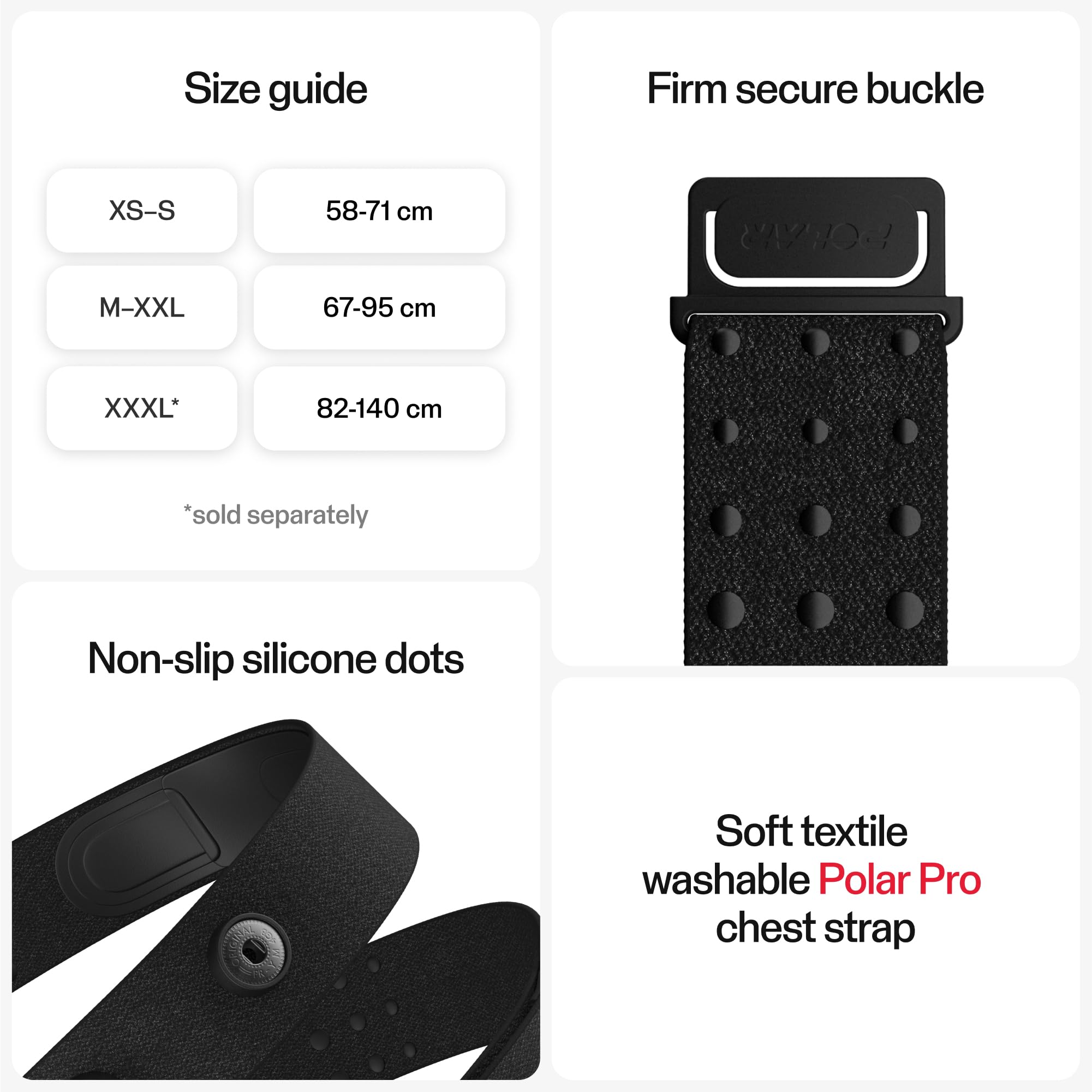 Polar H10 CR2025 battery included for easy setup