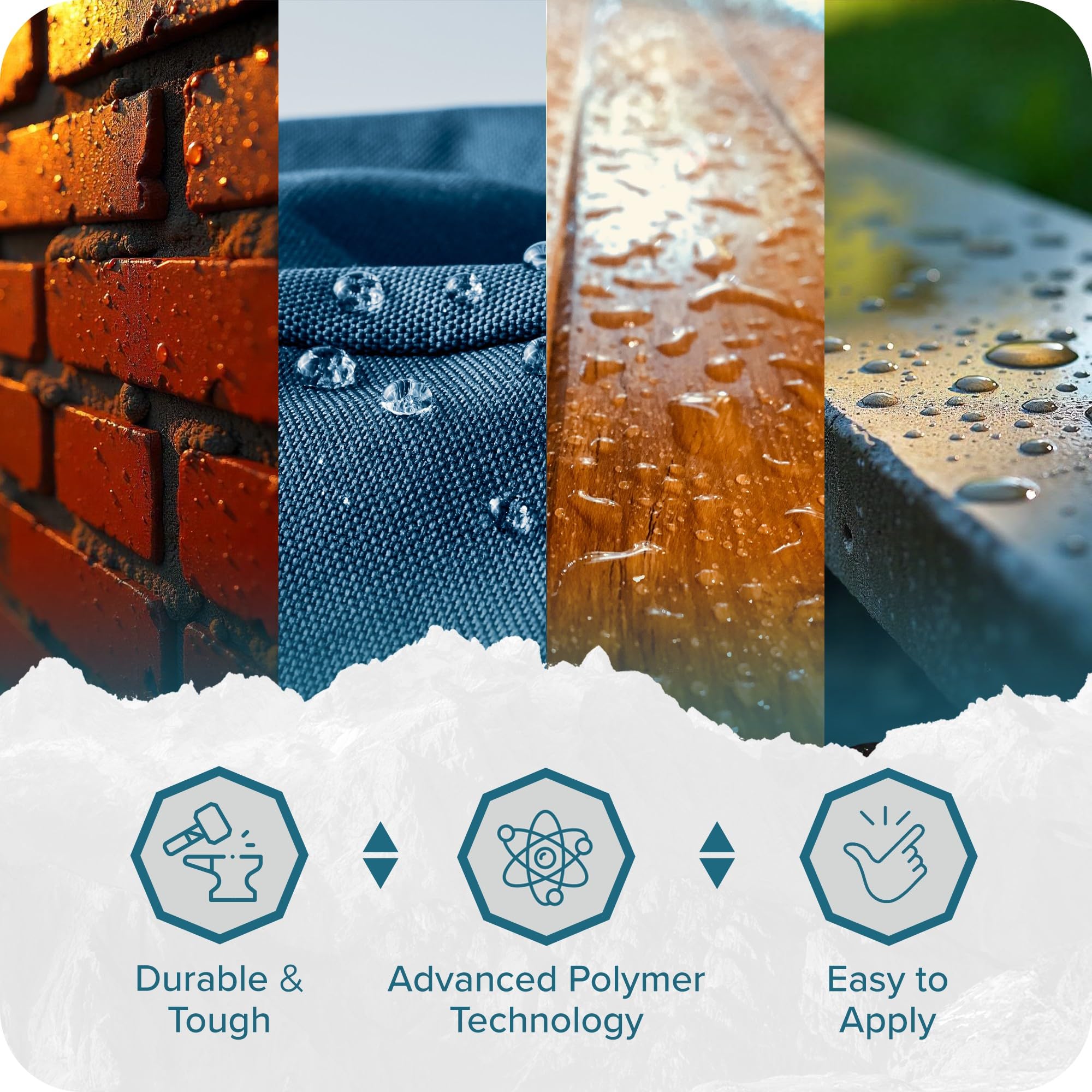 Polar Sealer clear finish preserves original color on a surface