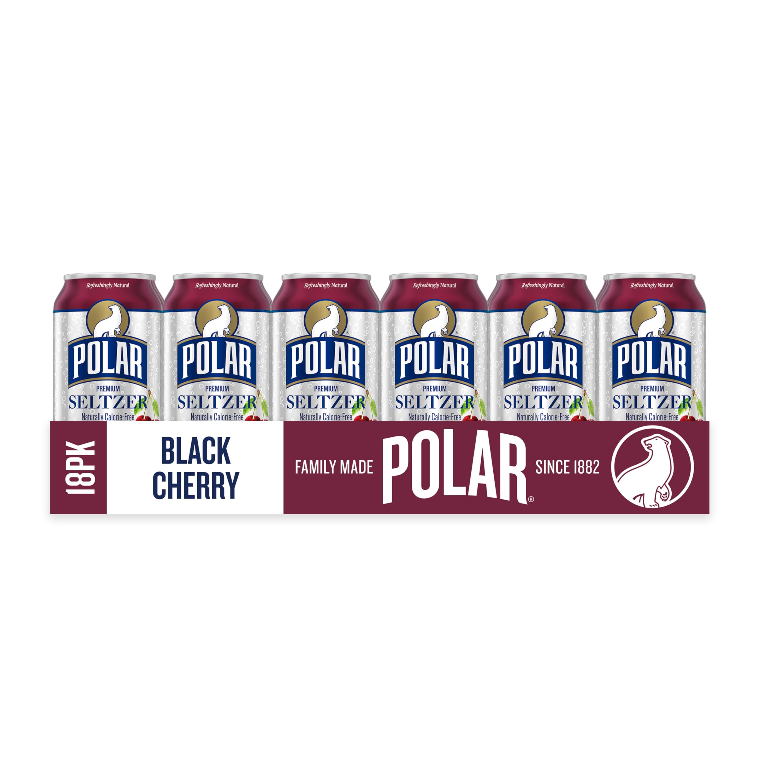 Pouring POLAR Seltzer Black Cherry into a glass for a clean flavor delivery