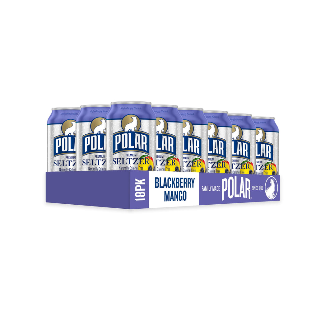 Polar Seltzer Blackberry Mango label highlights clean ingredients and natural flavors you can trust.