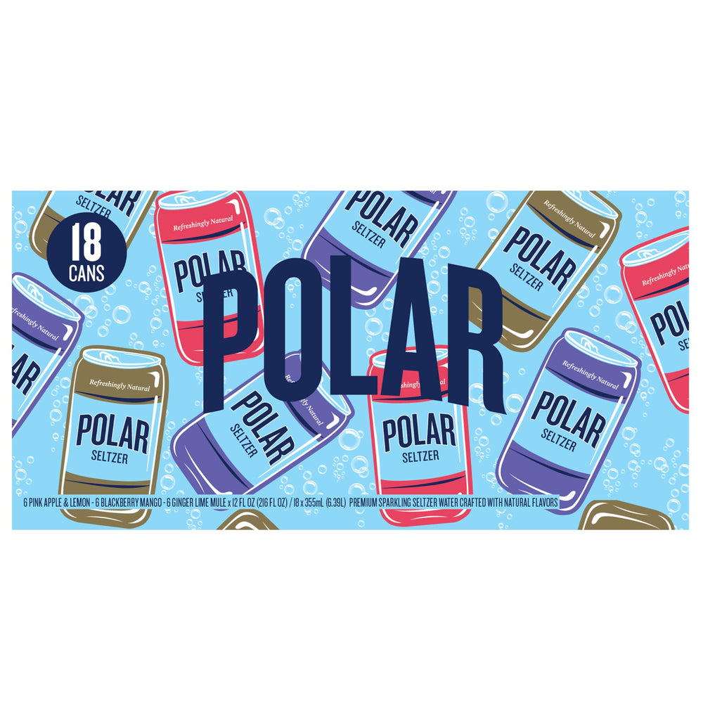 Polar Seltzer Newbies pack displays three flavors for tastings at home.