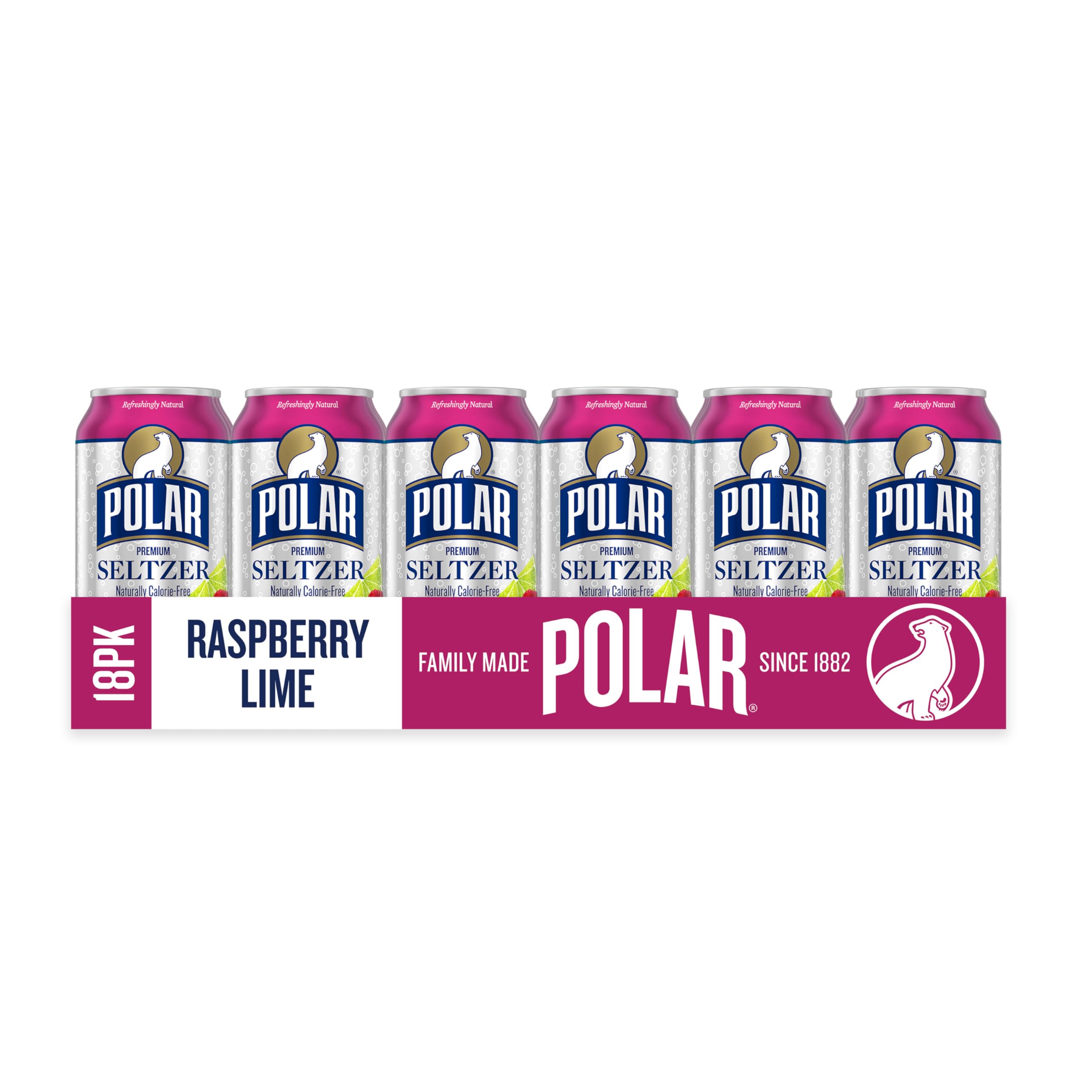 Polar Seltzer triple-filtered water emphasizes clean, consistent taste.