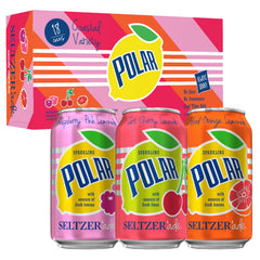 Polar Seltzer'ade Tart Cherry Limeade can, crisp bubbles for refreshing zero-sugar moments