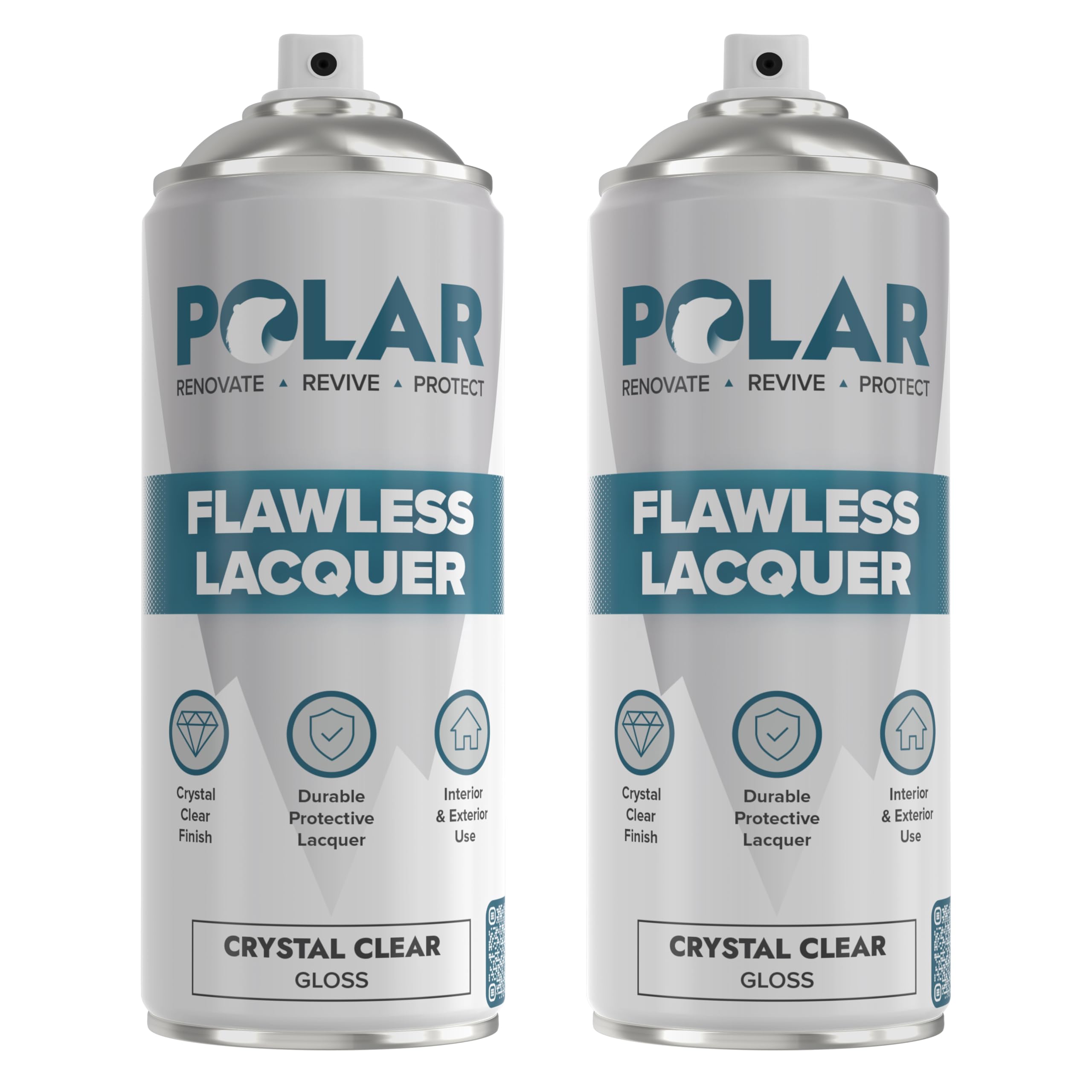Polar Specialist Coatings Polar Clear Lacquer Spray bottle applying a durable clear gloss on wood
