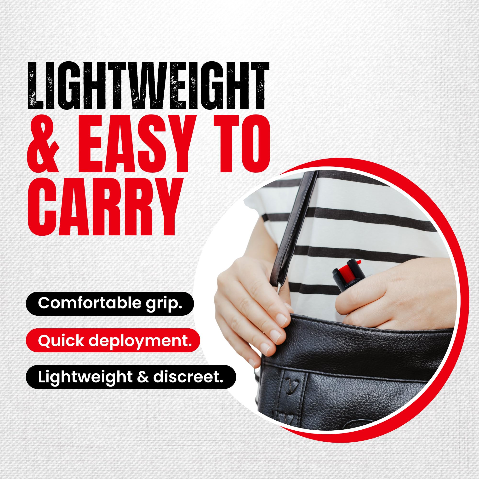 Slim design fits in pocket for discreet daily carry.