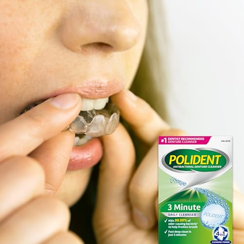 Polident for sports guards and mouth guards cleaning