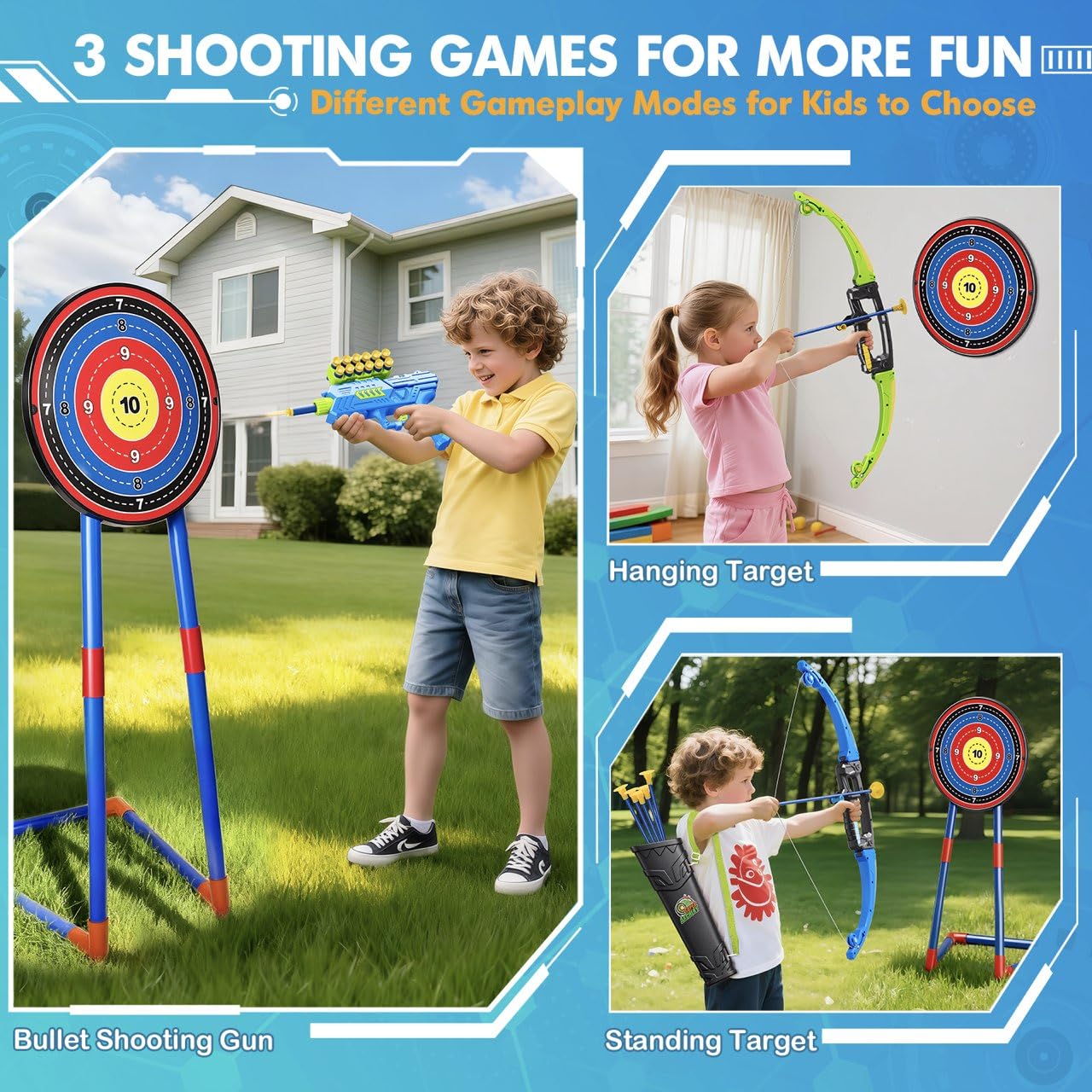 Polokping suction arrow pack sticks to targets for quick indoor play.