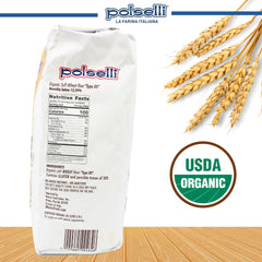 POLSELLI 00 flour ultra-fine ground ready for delicate doughs and airy textures
