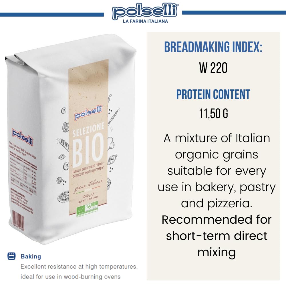 POLSELLI 00 flour used for fresh pasta dough with silky texture