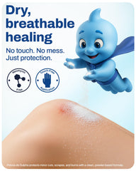 POLVOS DE SULPHA MENPER fine-dusting application for clean, mess-free use on damaged skin.