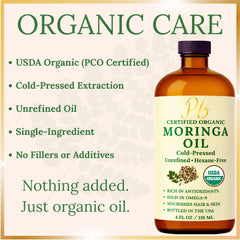 Pomberries Moringa Oil face application demonstrating lightweight moisture