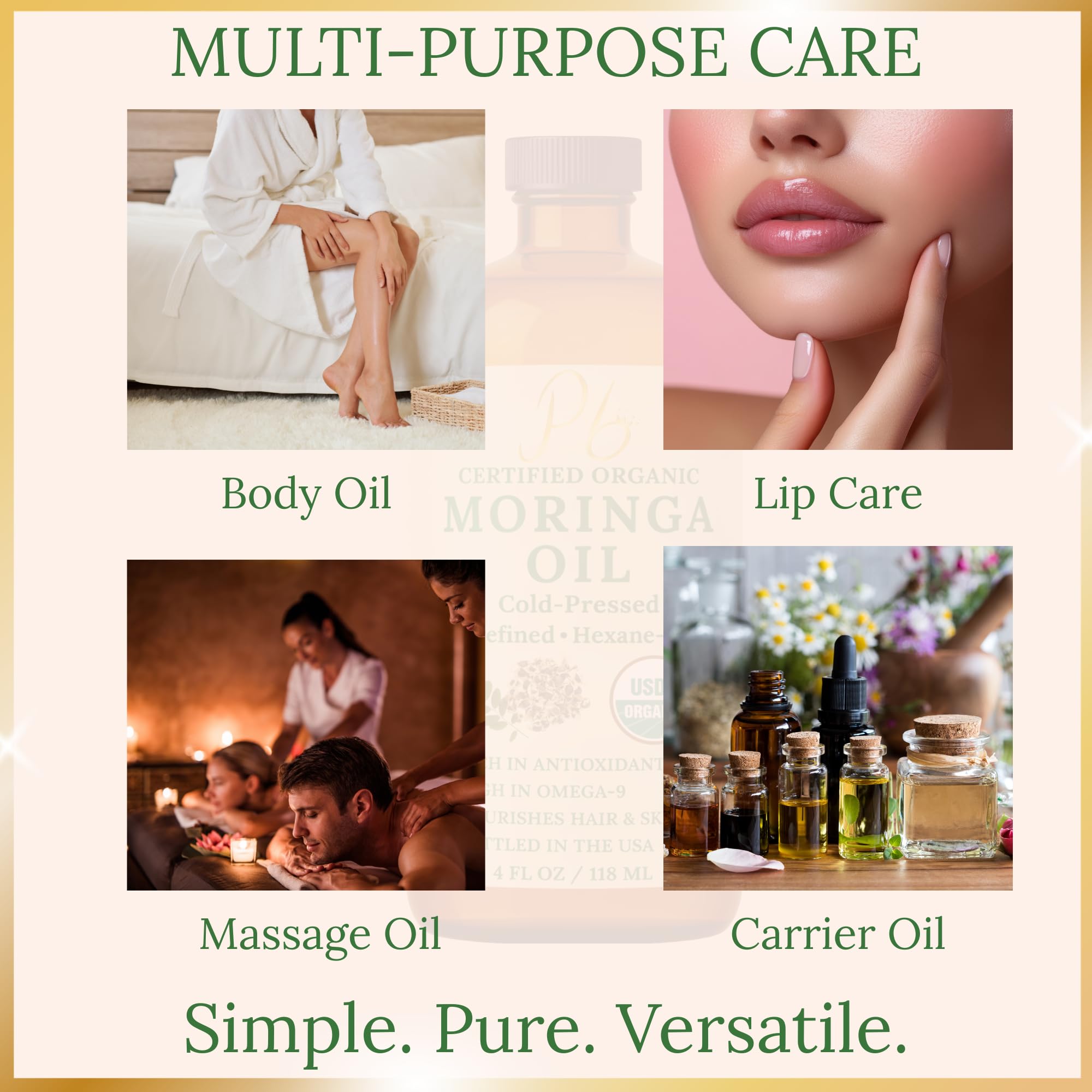 Pomberries Moringa Oil organic certification mark supports trust