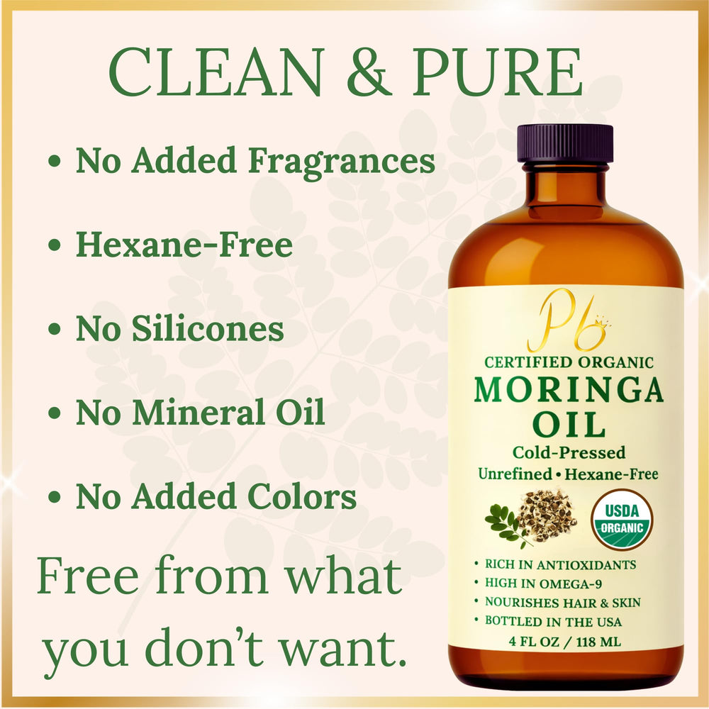 Pomberries Moringa Oil for skin hydration and smooth texture