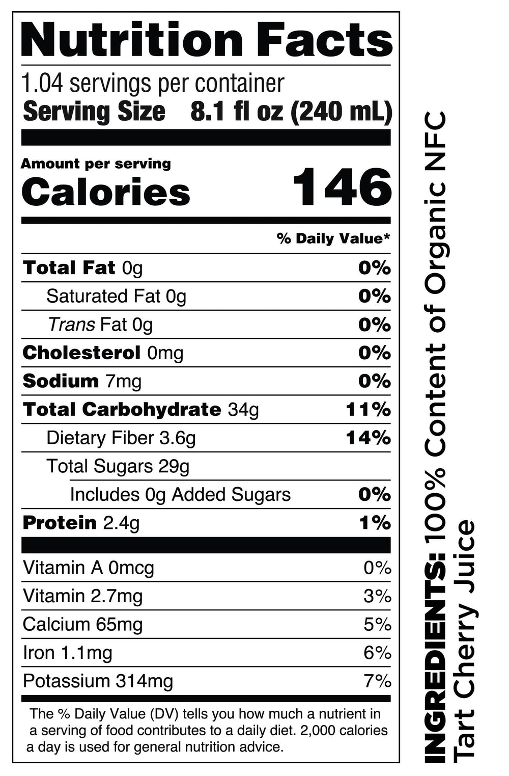Pomona Organic Tart Cherry Juice on-the-go bottle, ideal for travel or workouts.