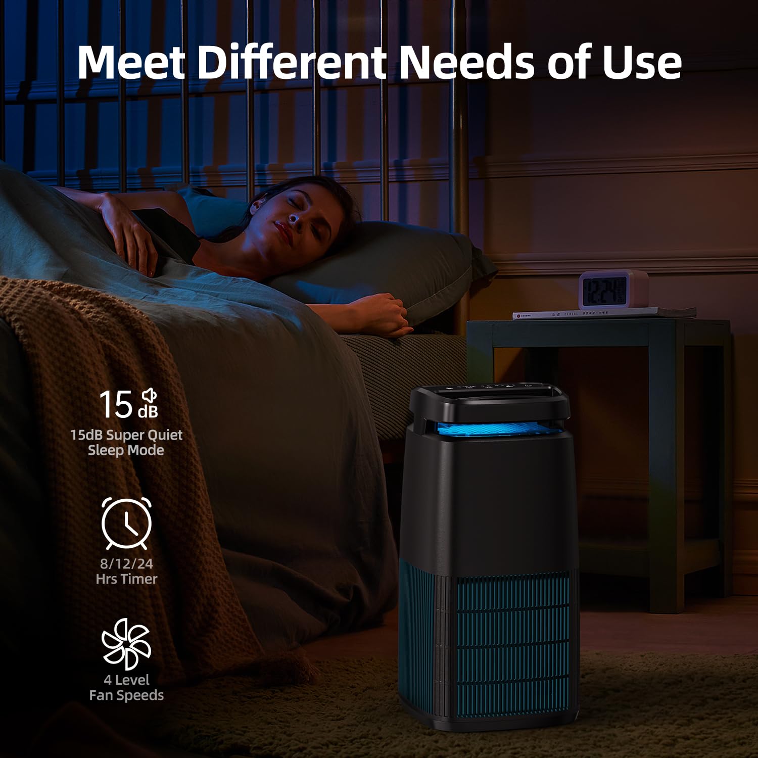 Pomoron MJ002H quiet sleep mode for nighttime use