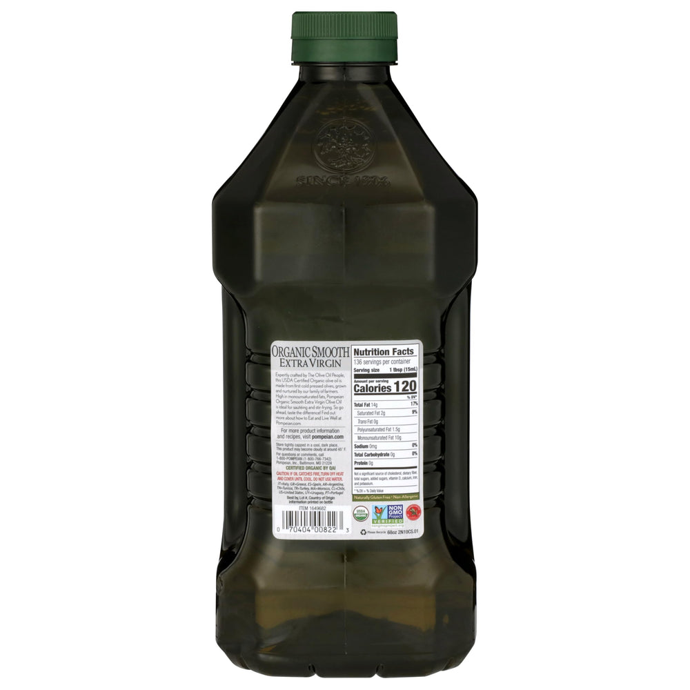 Pour action of Pompeian EVOO for quick stir-fry