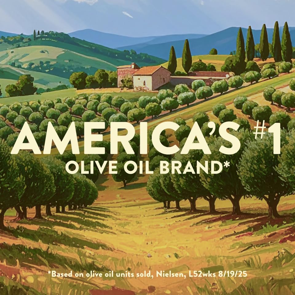 Pouring Pompeian Organic Smooth EVOO during a stir-fry for flavorful results.