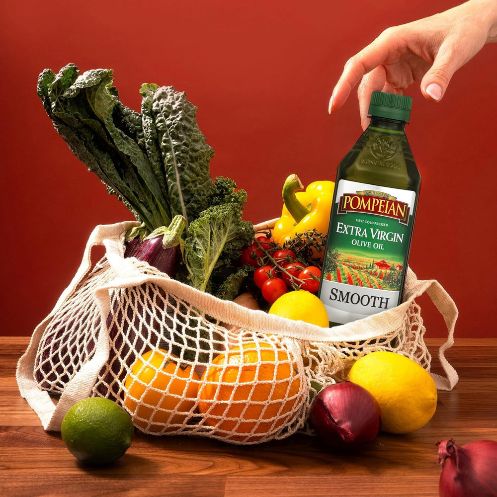 Pompeian Smooth EVOO baking dish ready to add moisture and flavor.