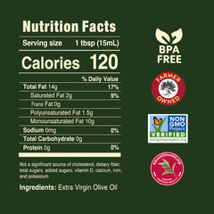 Pompeian Smooth EVOO bottle closeup showcases delicate flavor for everyday meals.