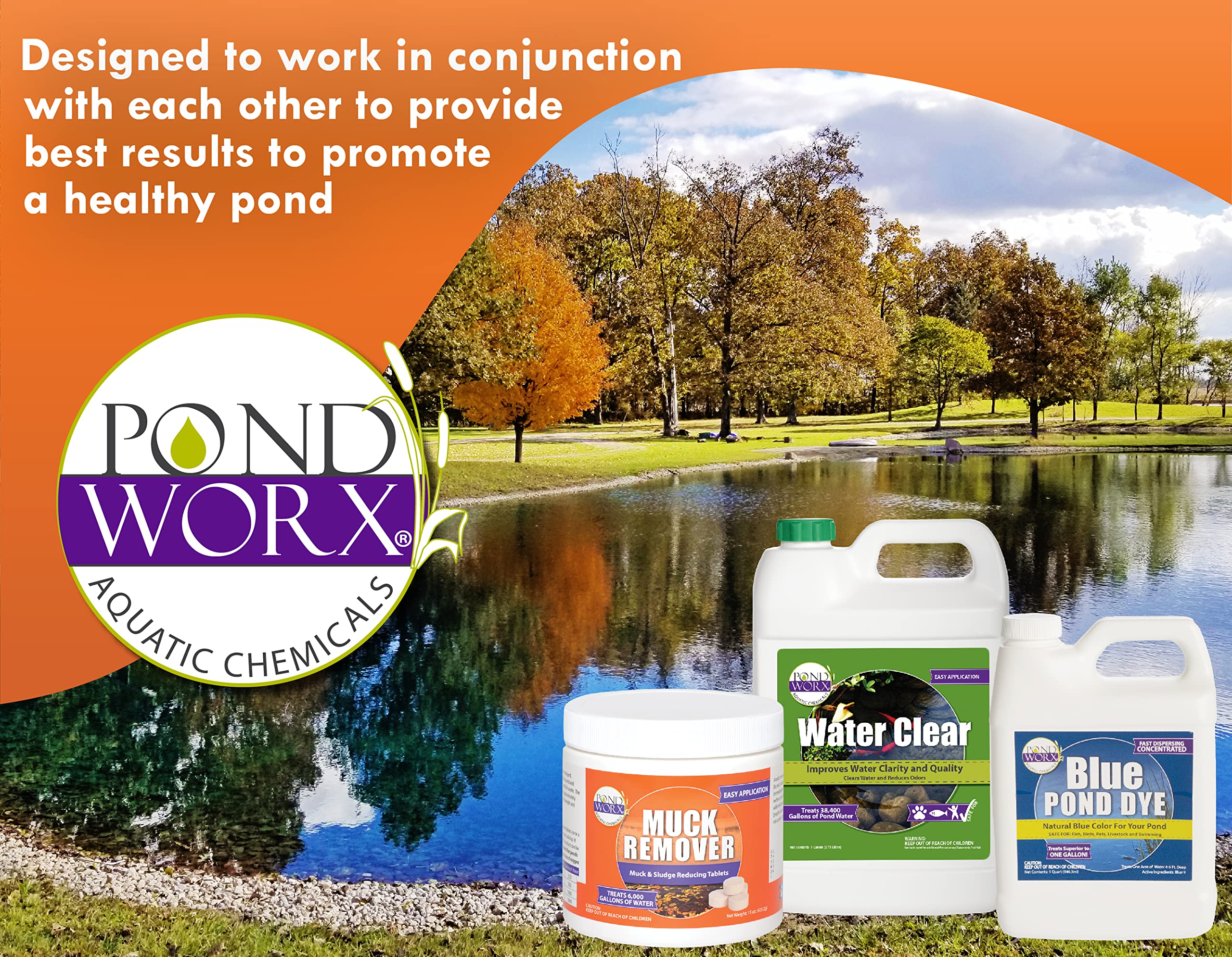 PondWorx Pond Bacteria is safe for vegetation and wildlife when used as directed