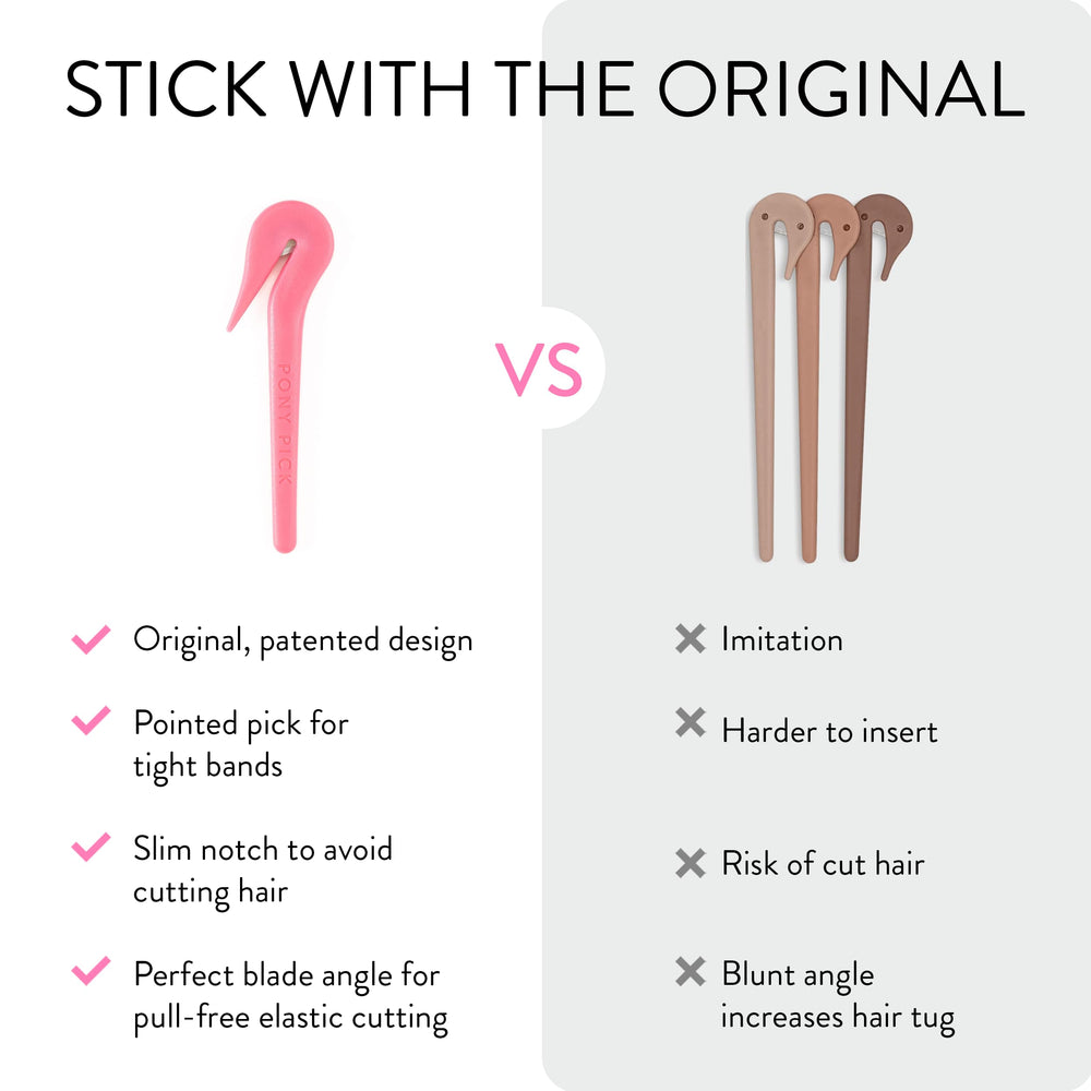 Pony Pick easy removal in three steps for quick styling