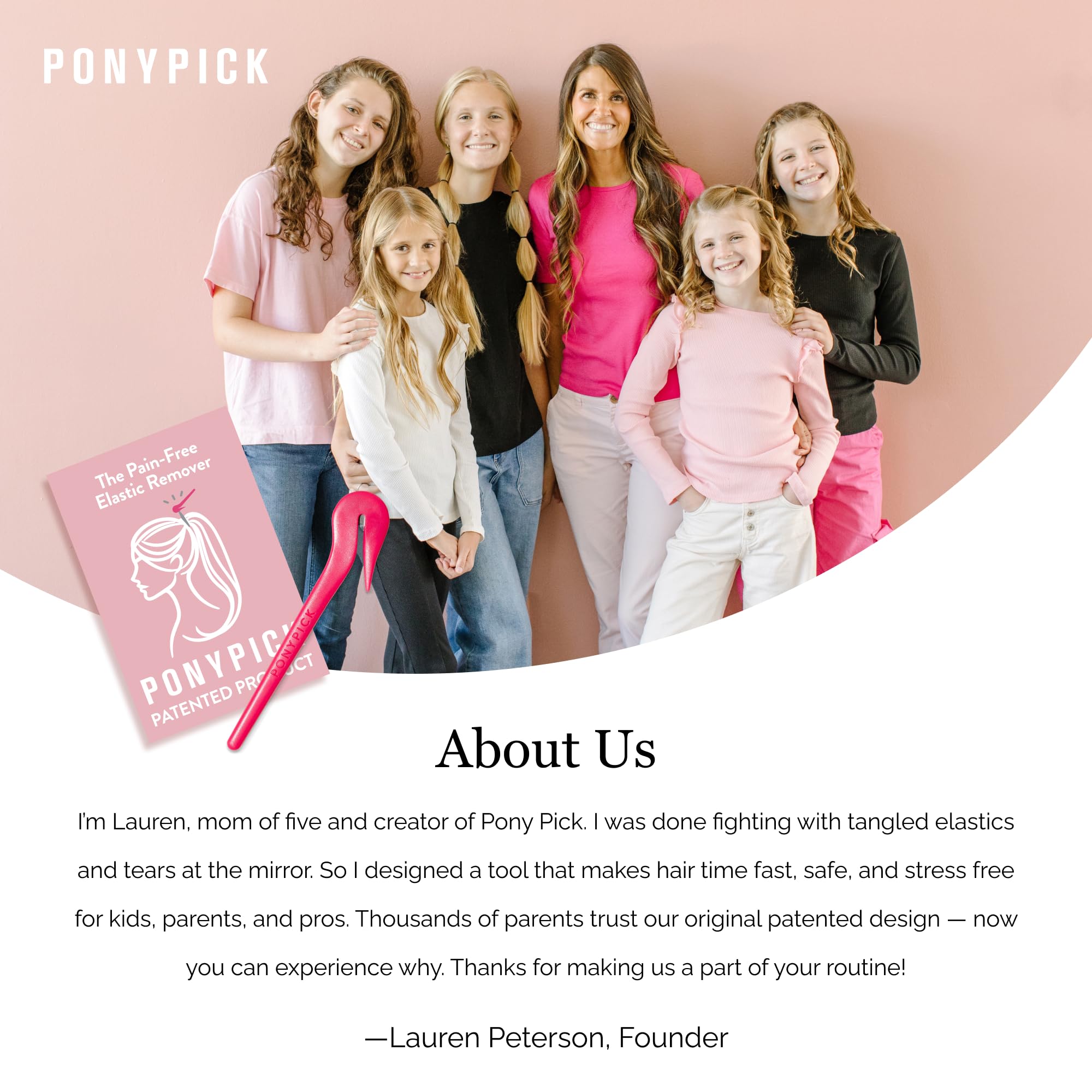 Pony Pick pack of three elastics for versatile styling