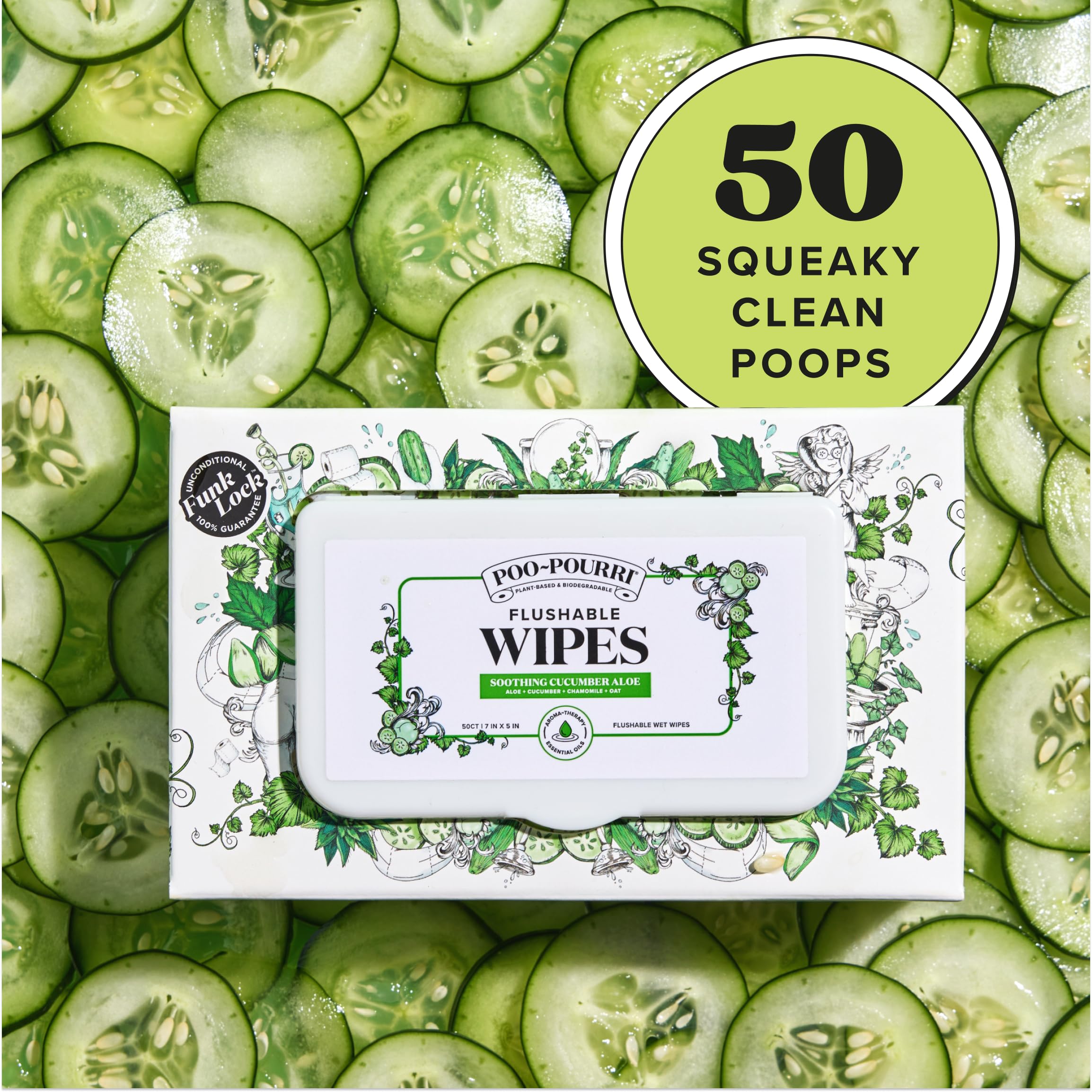 Poo-Pourri flushable wipes usage result showing clean, comfortable finish.