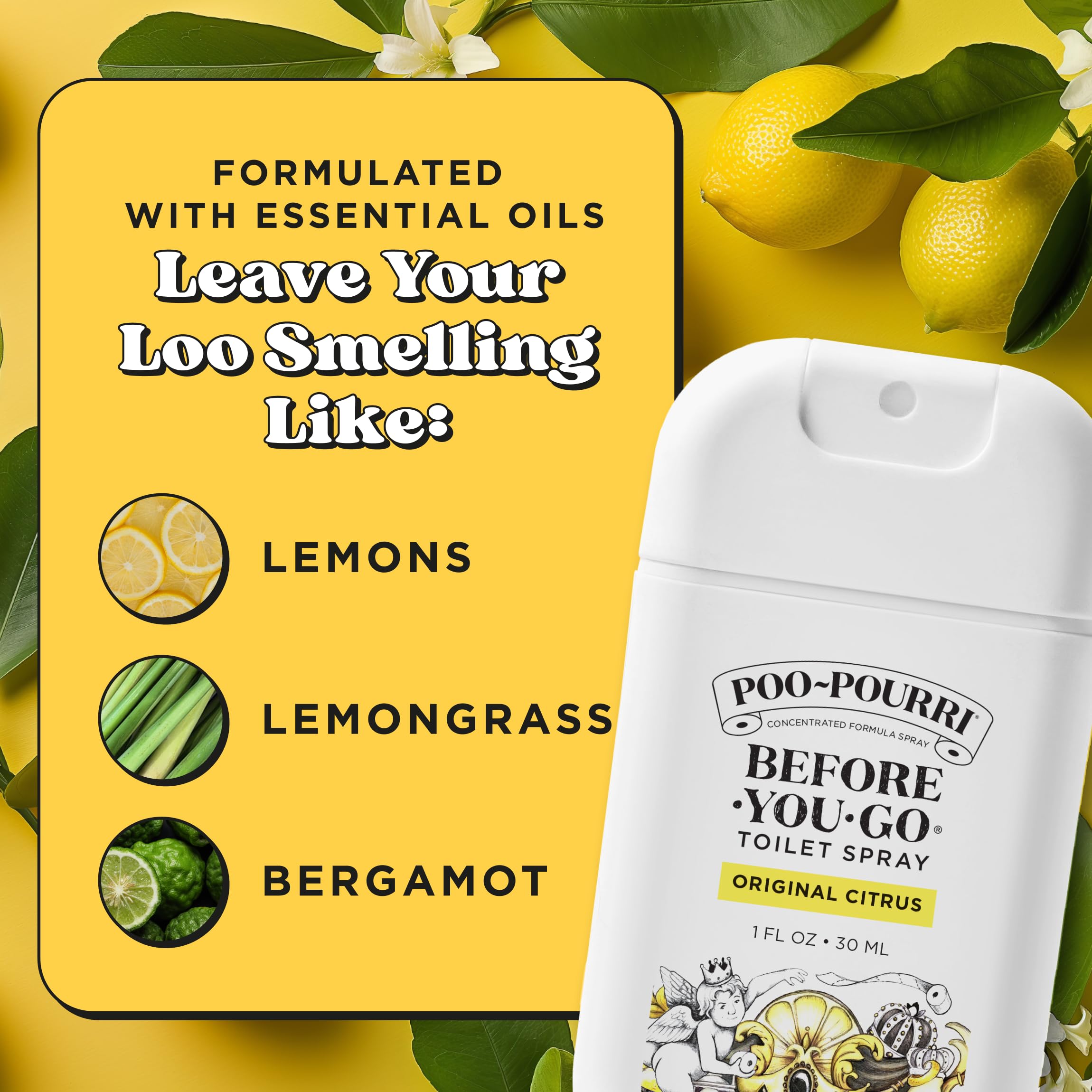 Poo-Pourri plant-based formula with essential oils