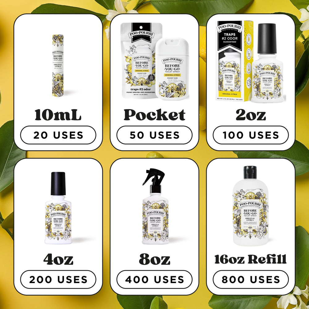 Poo-Pourri travel-friendly packaging for purses and bags