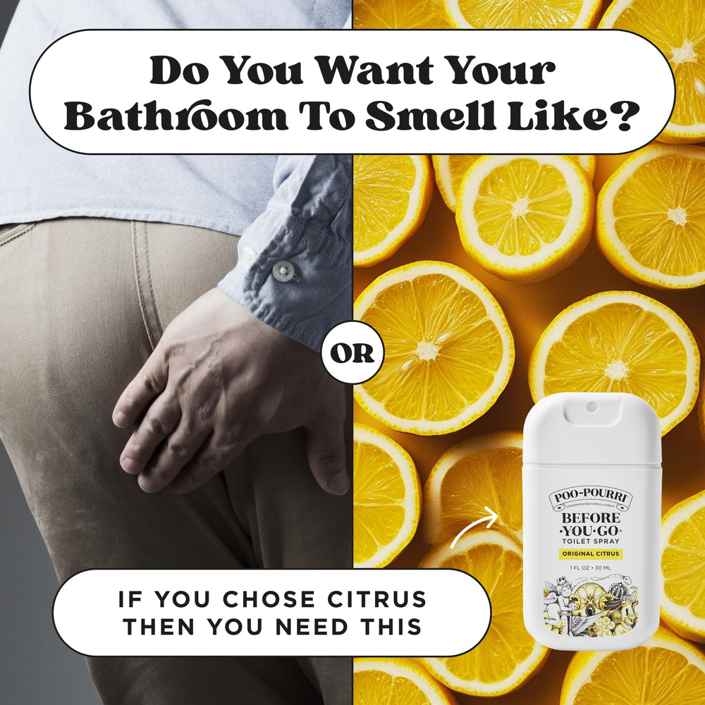 Poo-Pourri bottle offering up to 50 uses