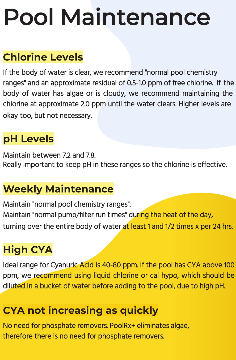 PoolRx+ mini booster pack conveys long-term protection to extend pool care.