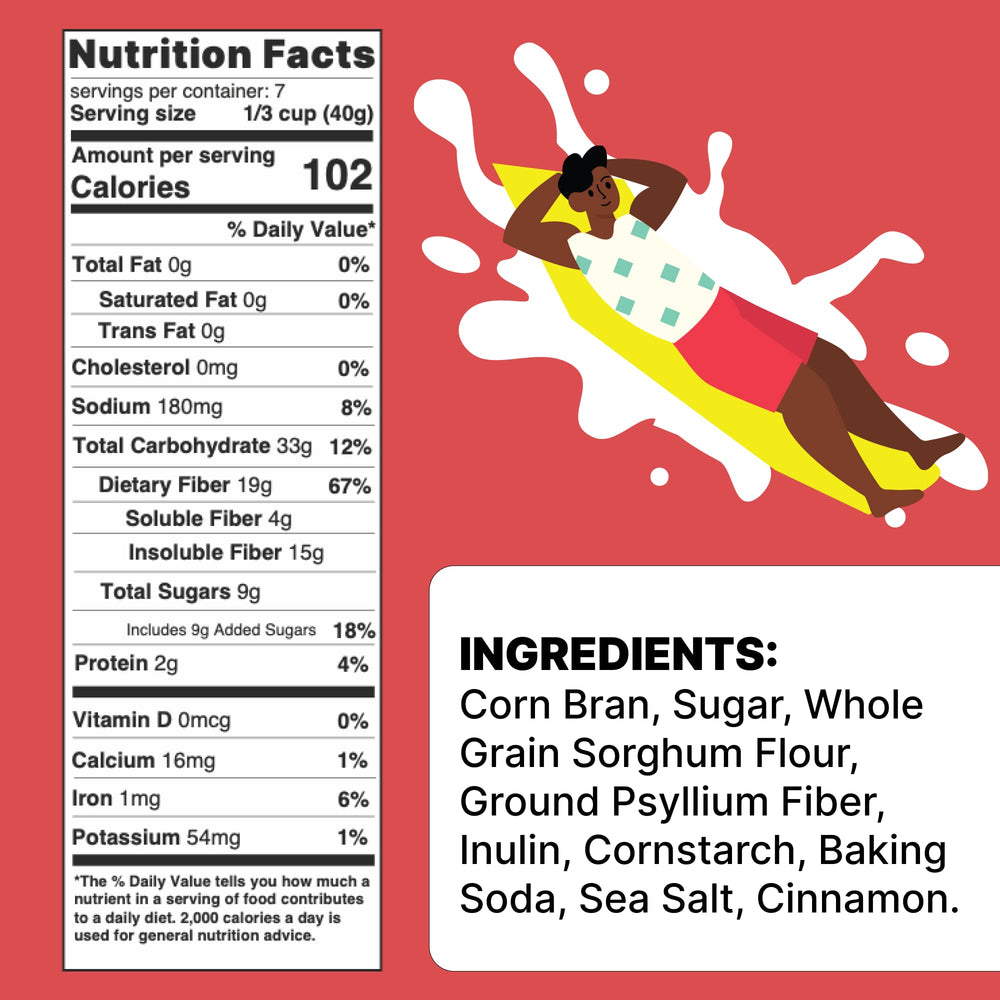 Poop Like a Champion Cinnamon Toast in bowl showcasing high-fiber breakfast option