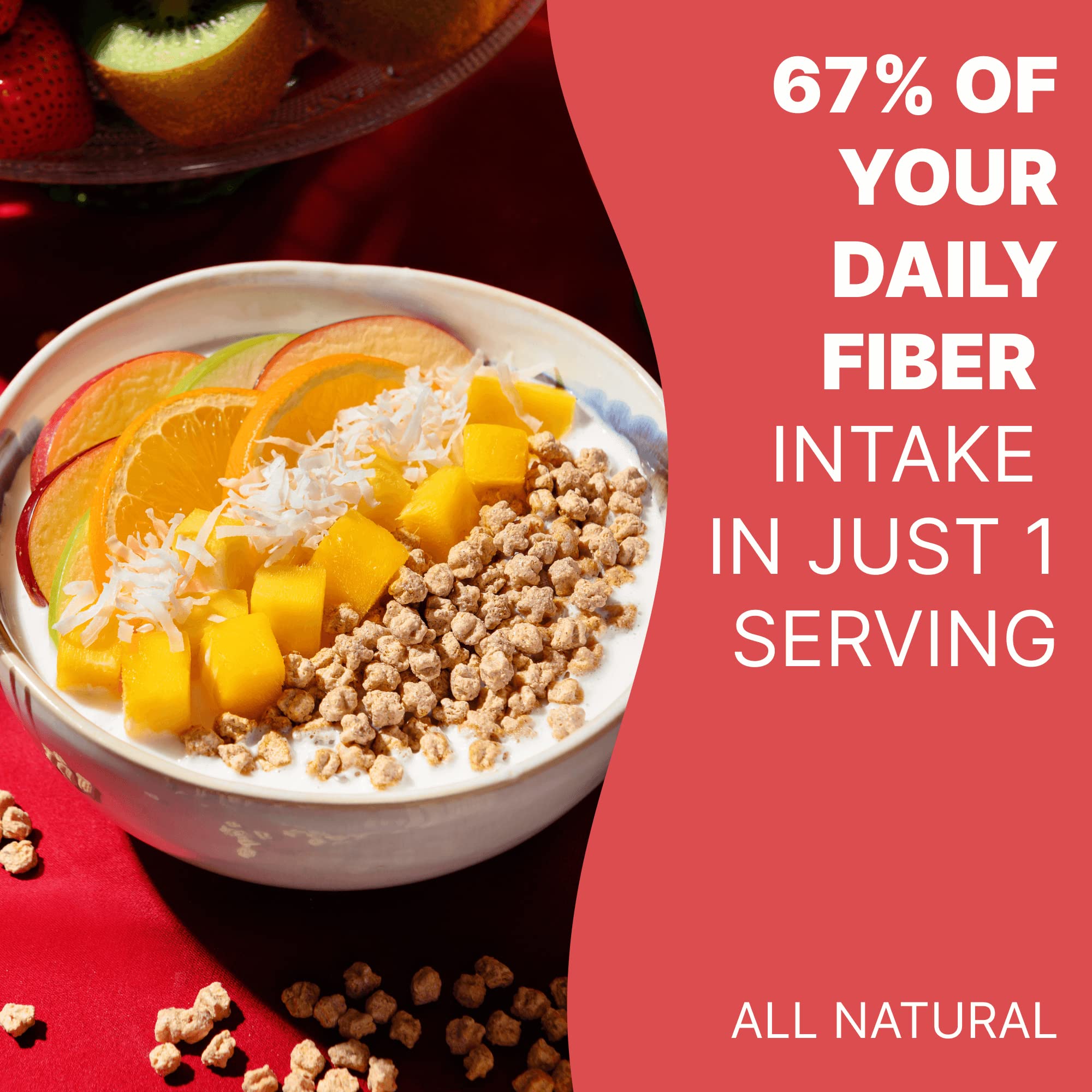 Poop Like a Champion serving size pack convenient high-fiber breakfast for mornings