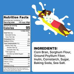 Poop Like A Champion ingredients close-up feature non-GMO sorghum flour and psyllium husk.