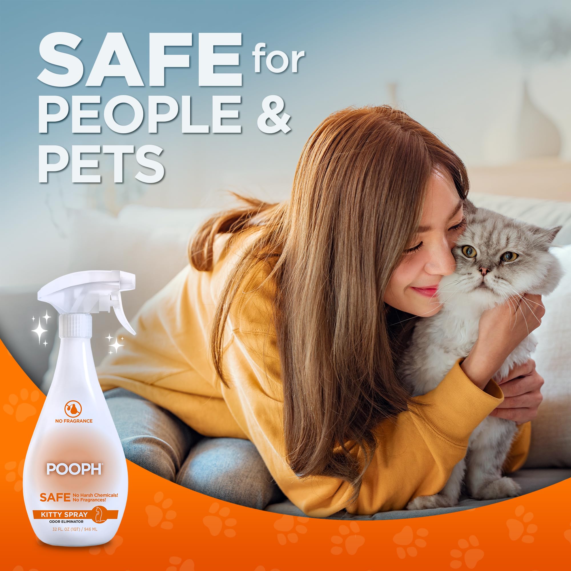 POOPH Kitty Odor Eliminator treats cat trees and furniture odors effectively