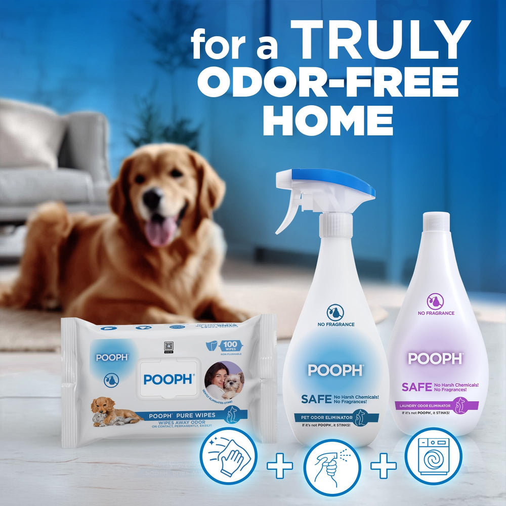 Washable toys freshened with POOPH Laundry for odor reduction.