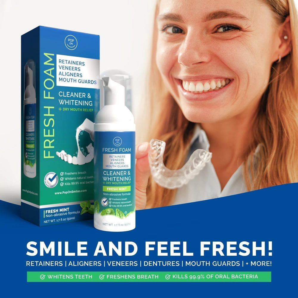POP ON VENEERS strawberry aroma enhances a pleasant cleaning routine.