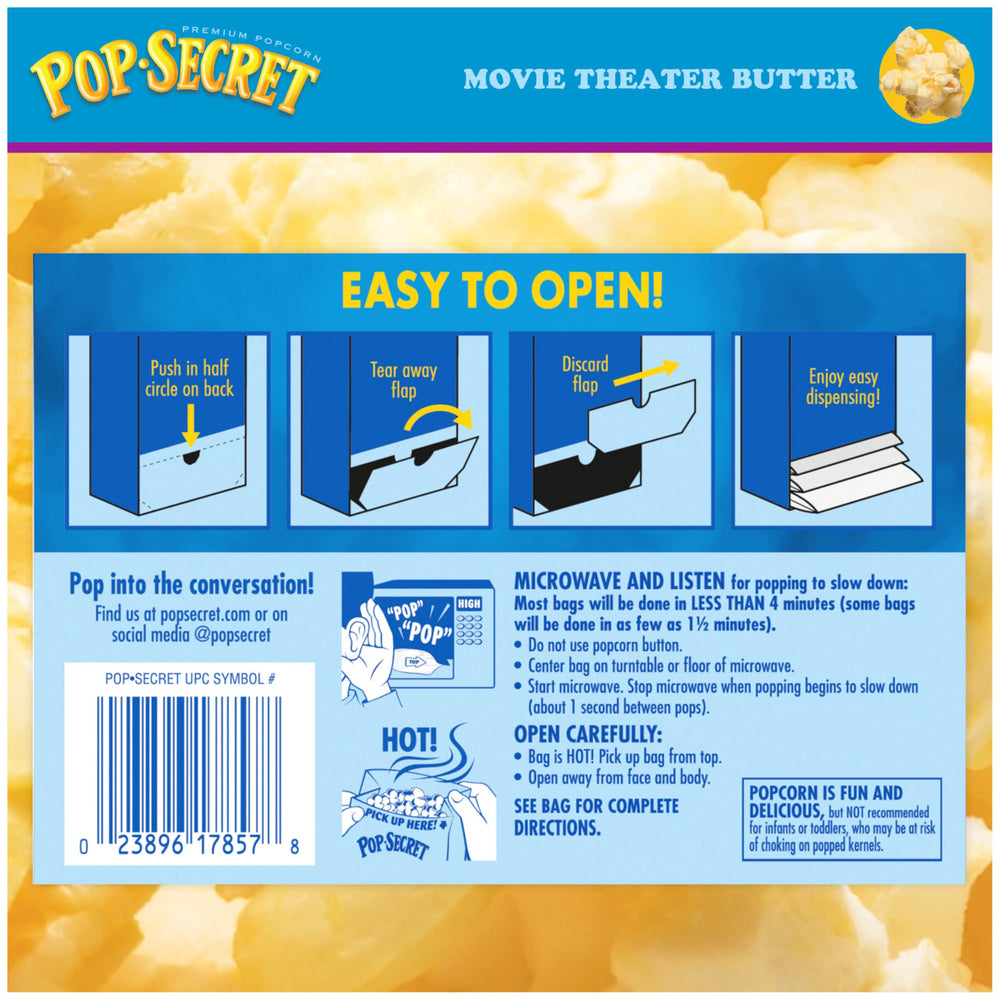 Pop Secret family game night snack option for gatherings.