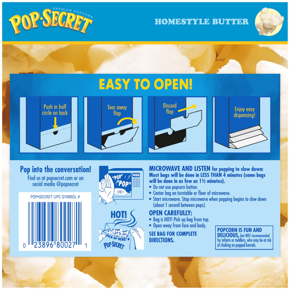 Pop Secret family enjoys popcorn during a movie night.