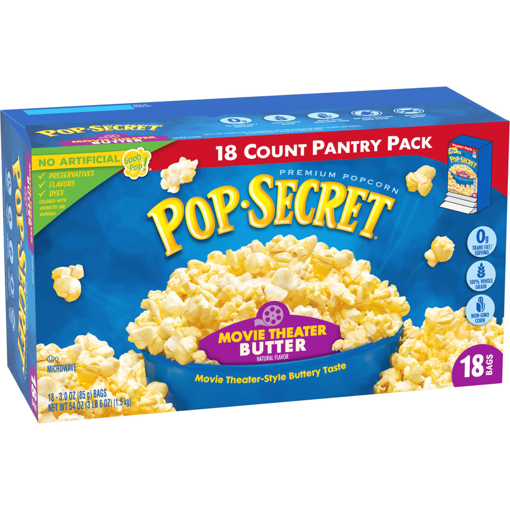 Pop Secret non-GMO kernels promise clean-label snacking.